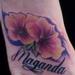 tattoo galleries/ - realistic colorful hibiscus flower tattoo